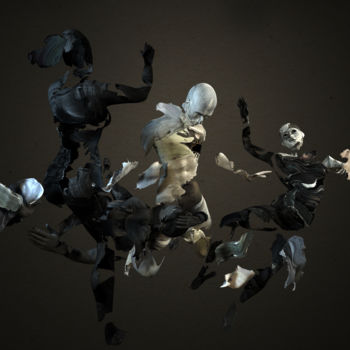 Digital Arts titled "Gooseberry" by Sergey Lutsenko, Original Artwork, 3D Modeling Mounted on Wood Stretcher frame