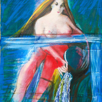 Peinture intitulée "Alta Marea" par Sergio Carcereri, Œuvre d'art originale, Huile