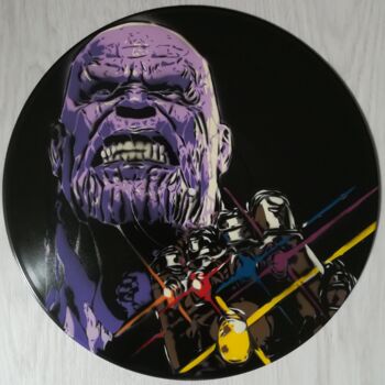 Painting titled "Thanos" by Sérgio Clemente, Original Artwork, Spray paint