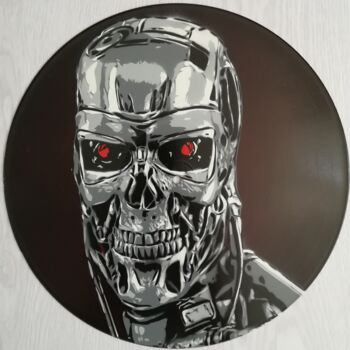 Painting titled "Terminator" by Sérgio Clemente, Original Artwork, Spray paint