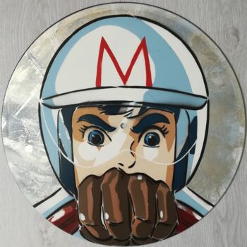 Painting titled "Speed Racer" by Sérgio Clemente, Original Artwork, Spray paint
