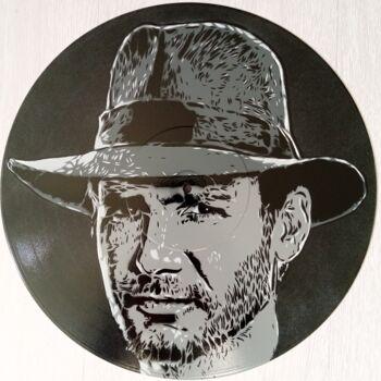 Malerei mit dem Titel "Indiana Jones" von Sérgio Clemente, Original-Kunstwerk, Acryl