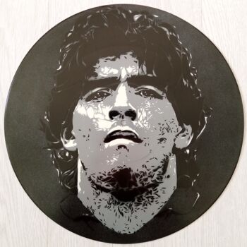 제목이 "Maradona"인 미술작품 Sérgio Clemente로, 원작, 아크릴