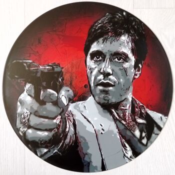 Painting titled "Al Pacino" by Sérgio Clemente, Original Artwork, Acrylic