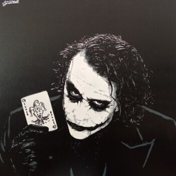 Pintura titulada "Joker "Card"" por Sérgio Clemente, Obra de arte original, Pintura al aerosol