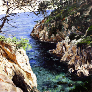 Pittura intitolato "Entre cala" da Sergio Decoster, Opera d'arte originale