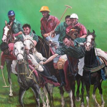 Painting titled "POLO" by Sergio Maistri, Original Artwork, Oil