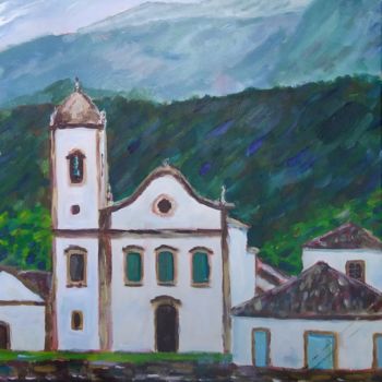 Painting titled "Paraty" by Sérgio Marques, Original Artwork, Acrylic