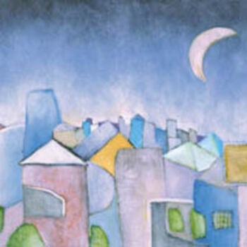 Painting titled "Urban feeling" by Sérgio Remondes, Original Artwork