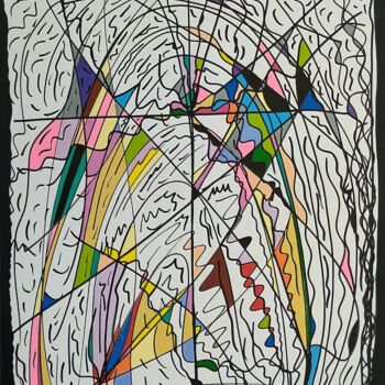 Pintura titulada "Movimiento energéti…" por Sergio Romero, Obra de arte original, Acrílico Montado en Bastidor de camilla de…
