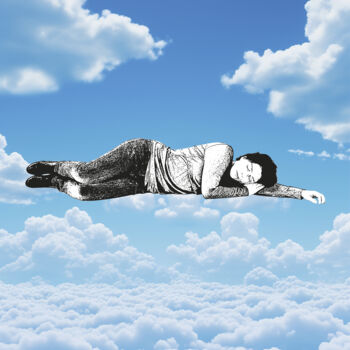 Digitale Kunst getiteld "sleep" door Sergio Ros, Origineel Kunstwerk, Digitale collage