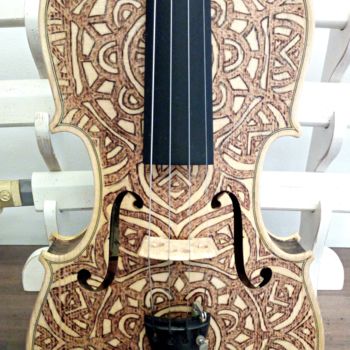 Dessin intitulée "Ishtar - Violino" par Sergio Tripodi, Œuvre d'art originale, Gravure