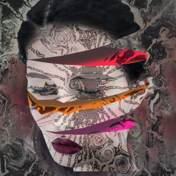 Arts numériques intitulée "Slice Head" par Sergio, Œuvre d'art originale, Travail numérique 2D