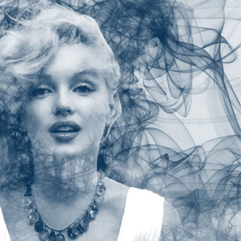 Digital Arts titled "Marilyn Monroe" by Sergio, Original Artwork, Digital Painting