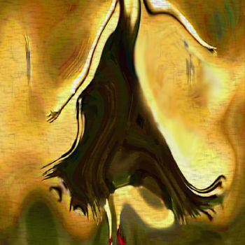 Digital Arts titled "la danseuse aux cha…" by Sergio, Original Artwork, 2D Digital Work