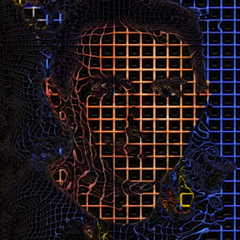 Arte digitale intitolato "Auto portrait" da Sergio, Opera d'arte originale, Modellazione 3D