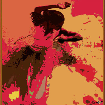 Digital Arts titled "Flamenco 2" by Sergio, Original Artwork, Digital Painting