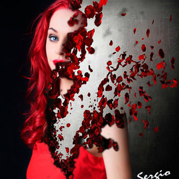 Digital Arts titled "Red" by Sergio, Original Artwork, Digital Painting