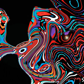 Цифровое искусство под названием "Mouvance5" - Sergio, Подлинное произведение искусства, Цифровая живопись