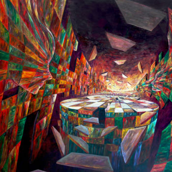 Pintura intitulada "Future Prolongation…" por Sergio Arcos, Obras de arte originais, Óleo