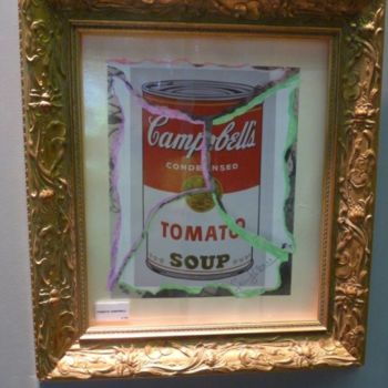 Painting titled "Tomato Campbell" by Katherine Icardi-Lazareff, Original Artwork, Oil
