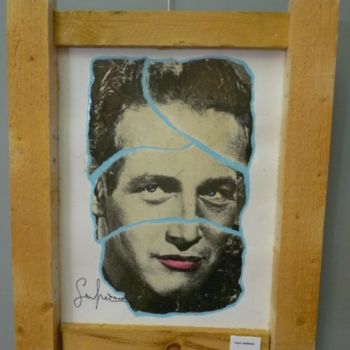 Peinture intitulée "Paul Newman" par Katherine Icardi-Lazareff, Œuvre d'art originale, Huile
