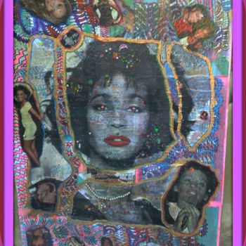 Malarstwo zatytułowany „Whitney Houston” autorstwa Katherine Icardi-Lazareff, Oryginalna praca