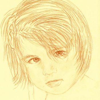 Drawing titled "Debora" by Sérgio Vieira Da Silva - Sévis, Original Artwork