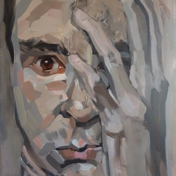 Картина под названием "Attention deficit" - Sergiu Moise, Подлинное произведение искусства, Масло Установлен на Деревянная р…