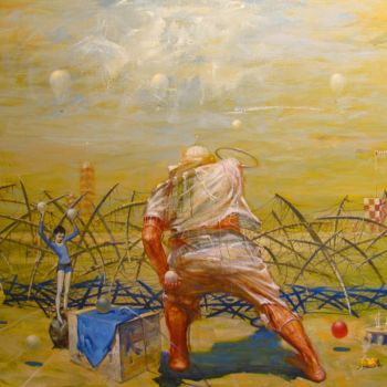 Картина под названием "The strange game" - Serg  Roy, Подлинное произведение искусства, Масло