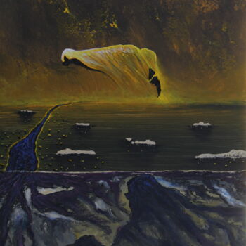 Painting titled "Ascent" by Serguei Borodouline, Original Artwork, Acrylic