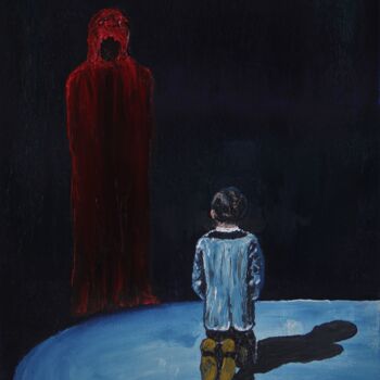 Картина под названием "Initiation" - Serguei Borodouline, Подлинное произведение искусства, Масло