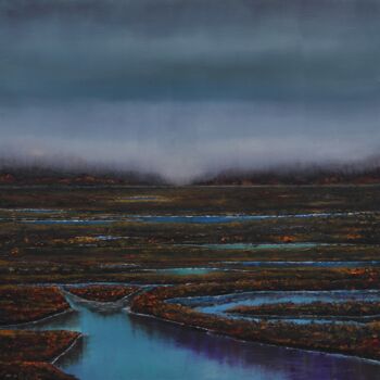 Malerei mit dem Titel "Wetland" von Serguei Borodouline, Original-Kunstwerk, Öl