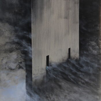Painting titled "Monolith" by Serguei Borodouline, Original Artwork, Acrylic