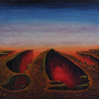 Malarstwo zatytułowany „Abyss” autorstwa Serguei Borodouline, Oryginalna praca, Olej