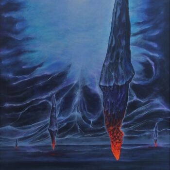 Картина под названием "Astral's Keepers" - Serguei Borodouline, Подлинное произведение искусства, Акрил