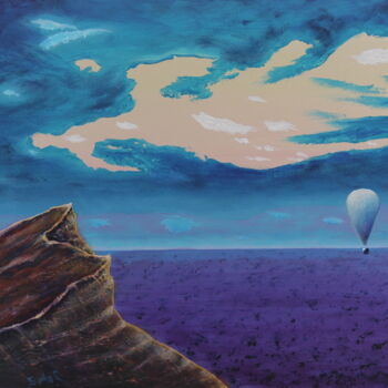Peinture intitulée "Baloon series-2" par Serguei Borodouline, Œuvre d'art originale, Acrylique