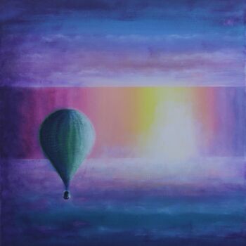 Malerei mit dem Titel "Baloon series-5" von Serguei Borodouline, Original-Kunstwerk, Acryl