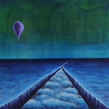 Картина под названием "Baloon series-6" - Serguei Borodouline, Подлинное произведение искусства, Акрил