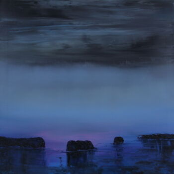 Peinture intitulée "Dark Islands" par Serguei Borodouline, Œuvre d'art originale, Huile