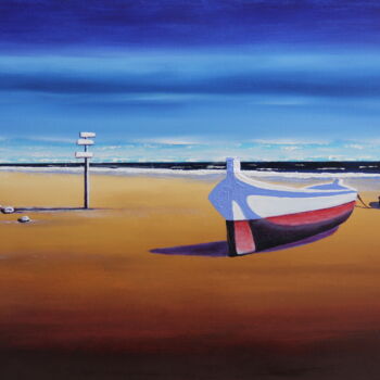 Peinture intitulée "East Wind" par Serguei Borodouline, Œuvre d'art originale, Huile