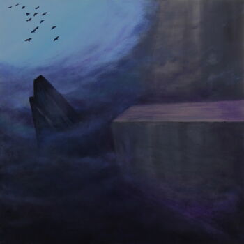 Malerei mit dem Titel "Exodus" von Serguei Borodouline, Original-Kunstwerk, Acryl