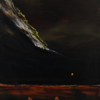 Peinture intitulée "Night Travelers" par Serguei Borodouline, Œuvre d'art originale, Huile