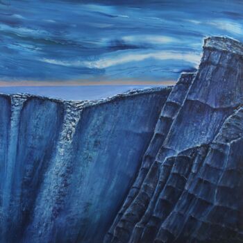 Malerei mit dem Titel "Glaciation" von Serguei Borodouline, Original-Kunstwerk, Öl