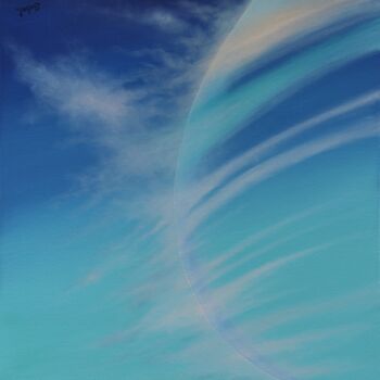 Malerei mit dem Titel "Halo" von Serguei Borodouline, Original-Kunstwerk, Öl