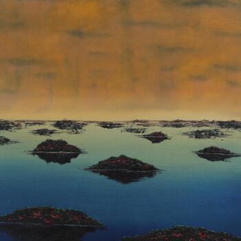 Картина под названием "Islets" - Serguei Borodouline, Подлинное произведение искусства, Масло