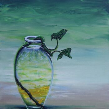 Картина под названием "Jar" - Serguei Borodouline, Подлинное произведение искусства, Акрил