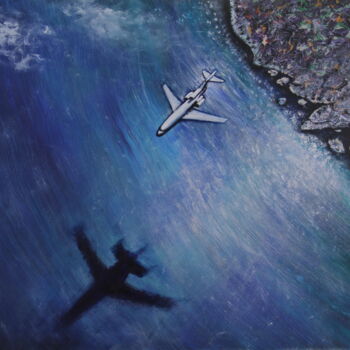 Pittura intitolato "Landing" da Serguei Borodouline, Opera d'arte originale, Acrilico