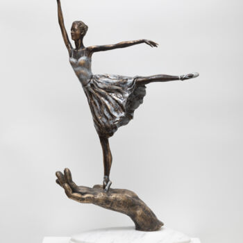 Skulptur mit dem Titel "Inspiration" von Serguei Zlenko, Original-Kunstwerk, Bronze