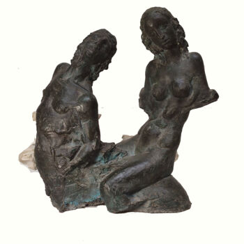 Sculpture intitulée "Prisoners of love" par Serhii Brylov, Œuvre d'art originale, Bronze
